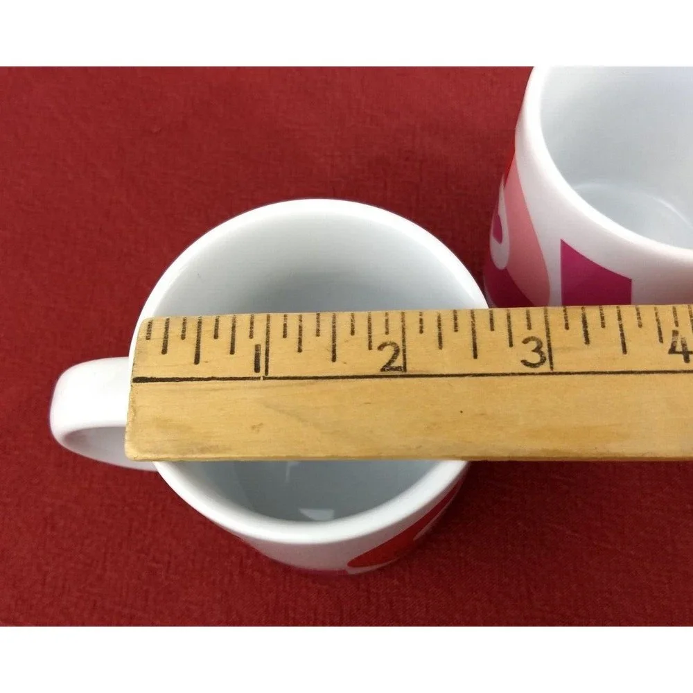 Crate & Barrel LOVE HEART MUGS 3